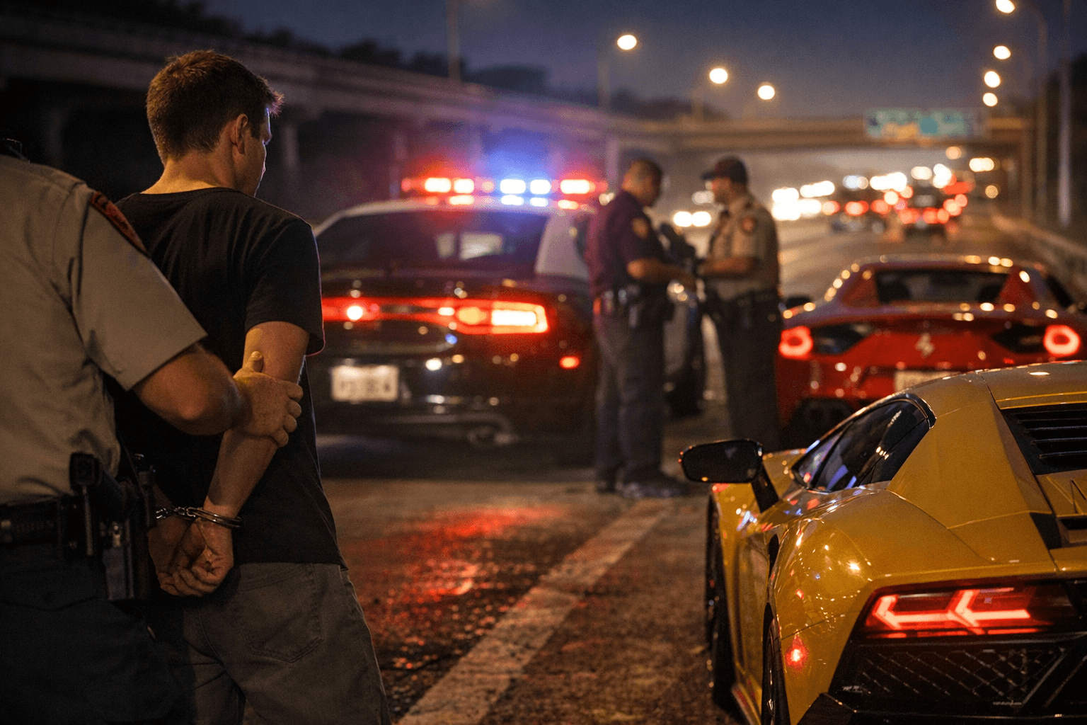 Constable’s Son Arrested in Alleged 150+ MPH US-59 Exotic Car Race