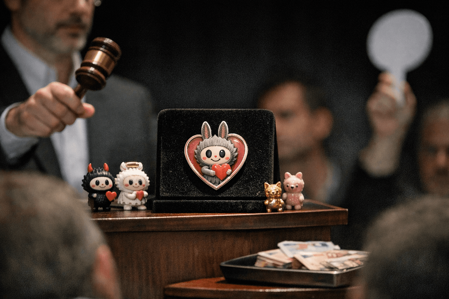 Budget Labubu Pin for Love Auction from Spain Signals Collector Interest