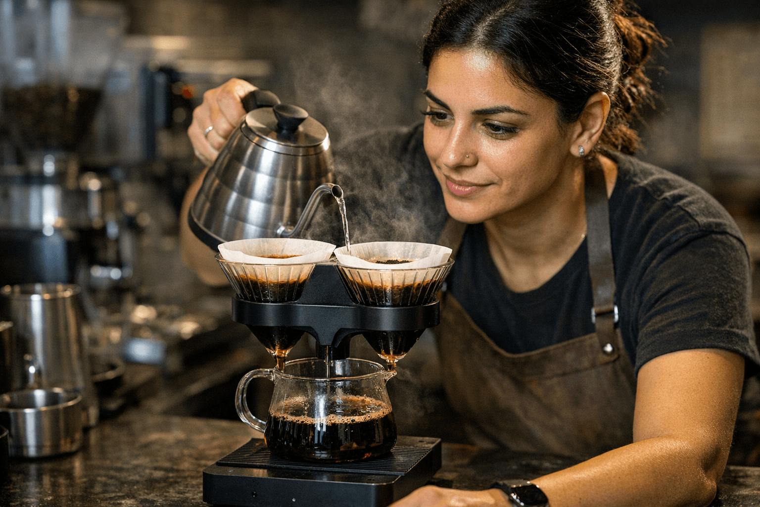 Barista Champion Mariam Erin Unveils Binocular Dripper for Wet Blending