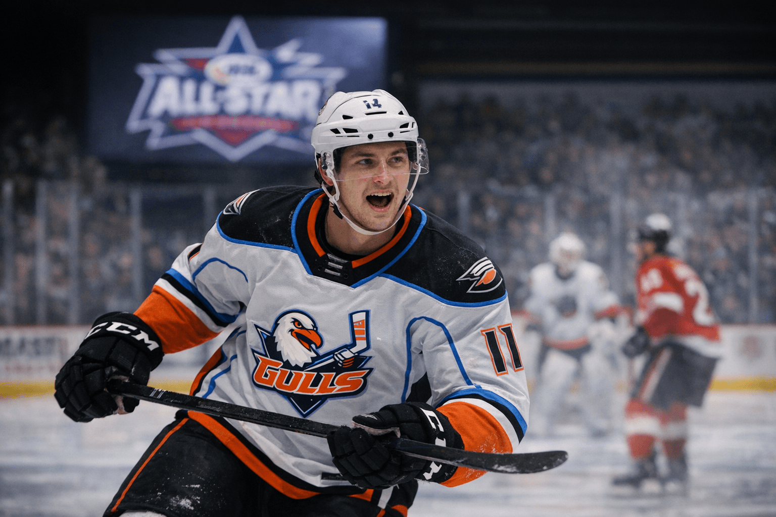 Gulls' Tim Washe Named 2026 AHL All-Star After Hot Rookie Start
