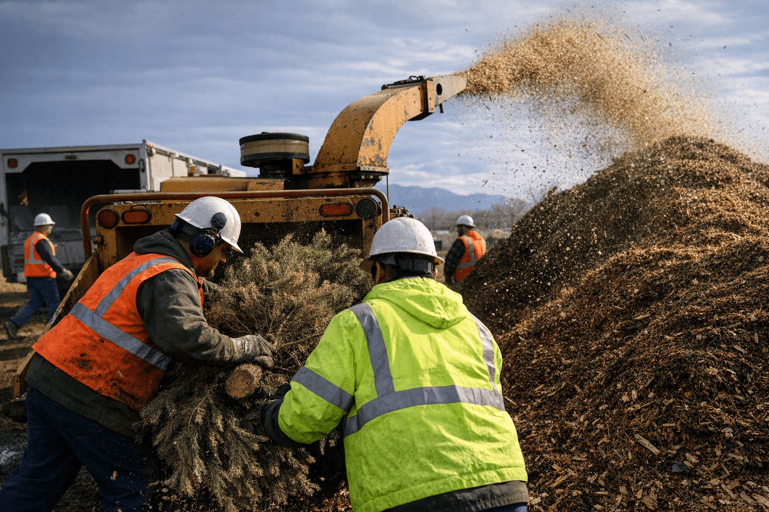 Rio Rancho, PNM Chip 857 Christmas Trees Into 12,855 Pounds Mulch
