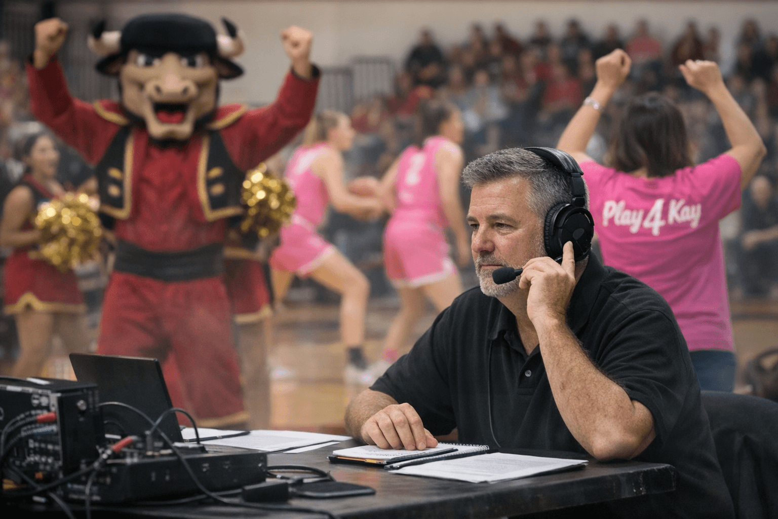 AWC's Scott Gross Boosts Matadors Coverage, Champions Mascot Challenge, Play 4 Kay