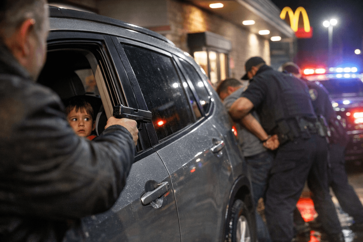 Man Arrested for Brandishing Gun at Caribou McDonald's Drive‑Thru, Endangering Child
