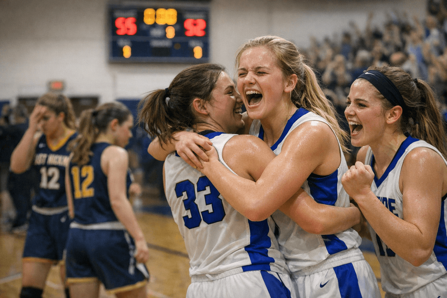 Riverside Girls Basketball Team Tops East Hickman 55-52 in Decaturville