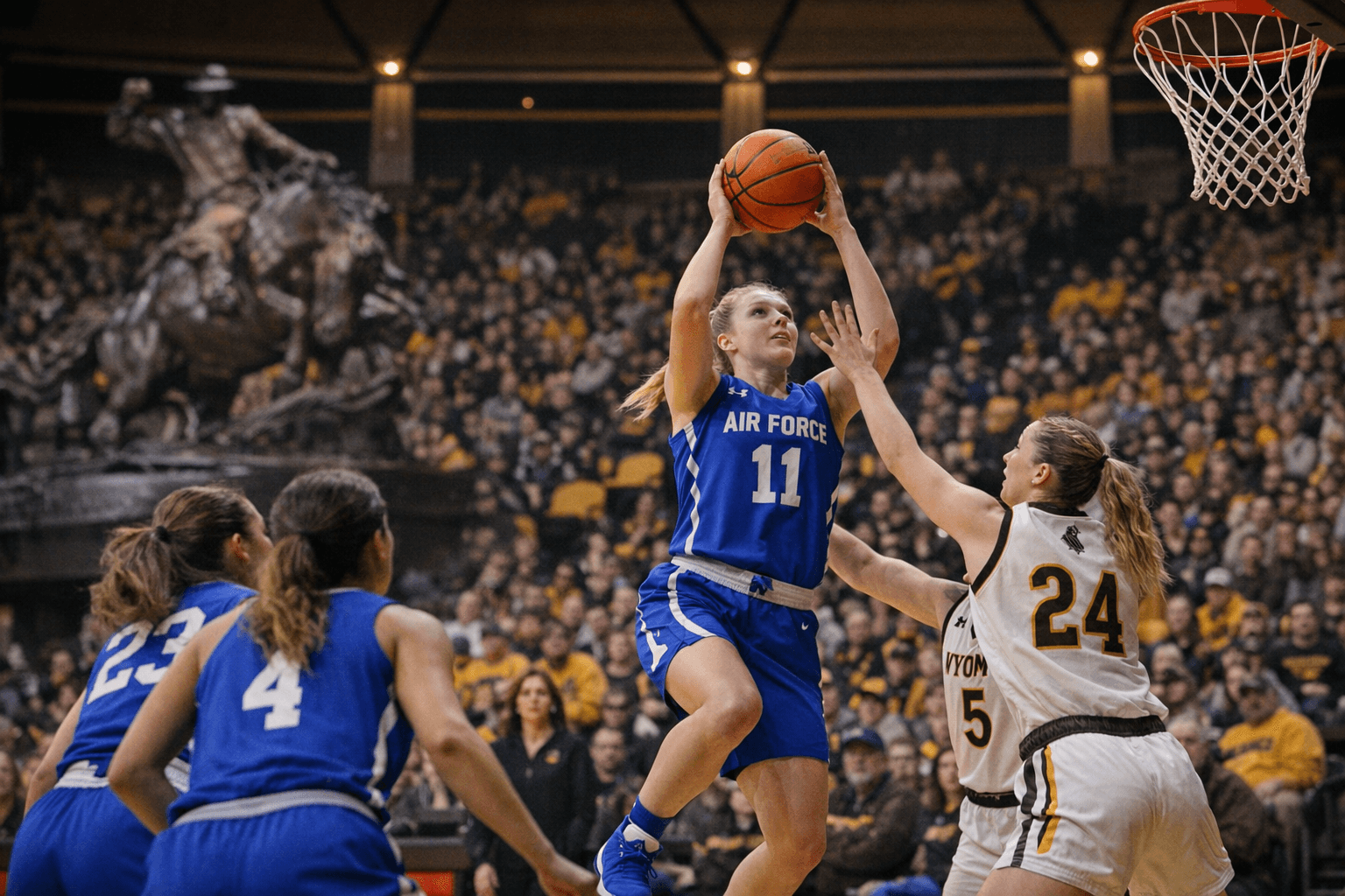 Air Force Falcons Women's Basketball Head to Laramie to Face Cowgirls