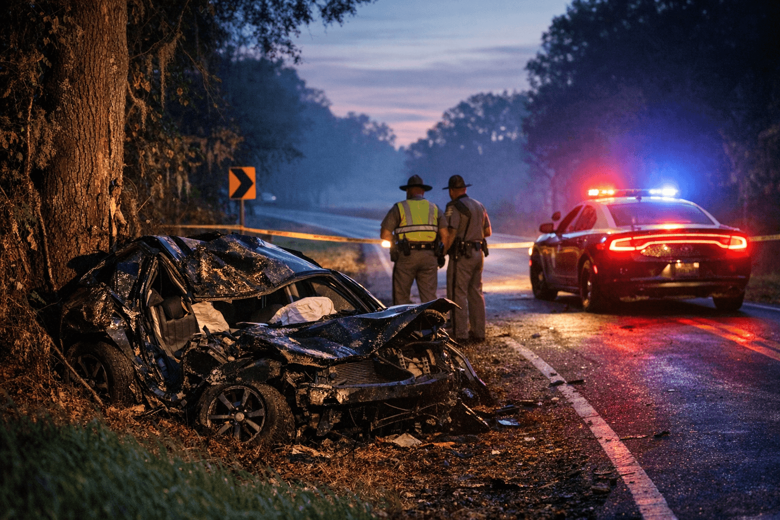 Brooksville Woman Killed in Early-Morning Single-Vehicle Crash on Mondon Hill Road
