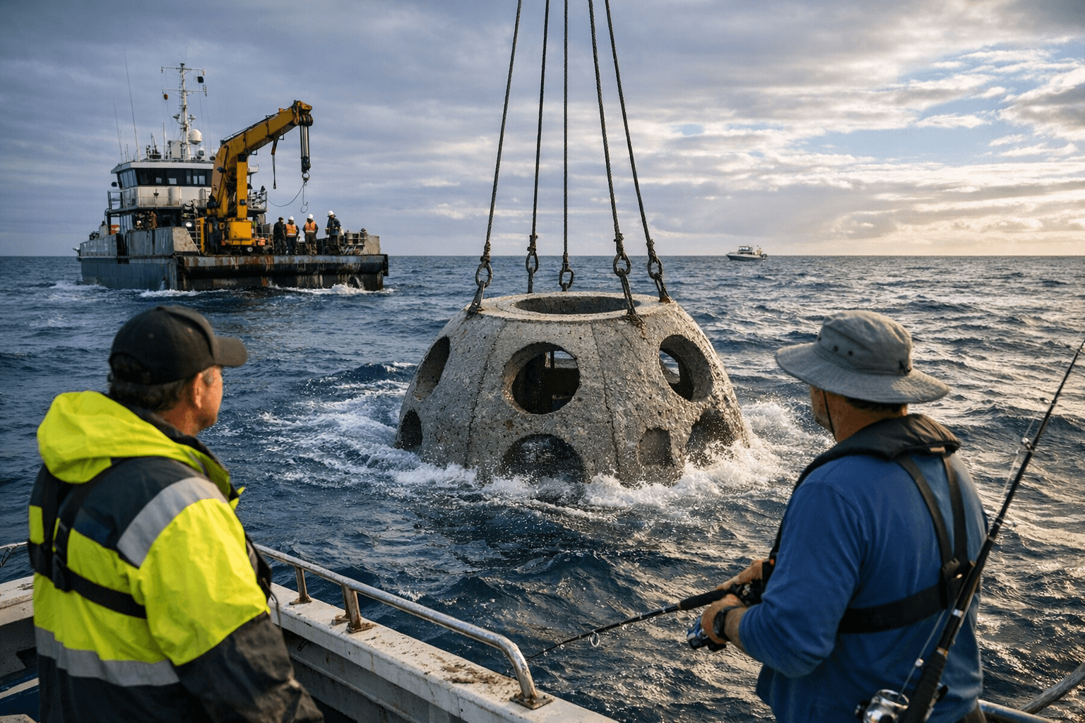 WA funds $1.1m offshore reef west of Halls Head to boost fishing