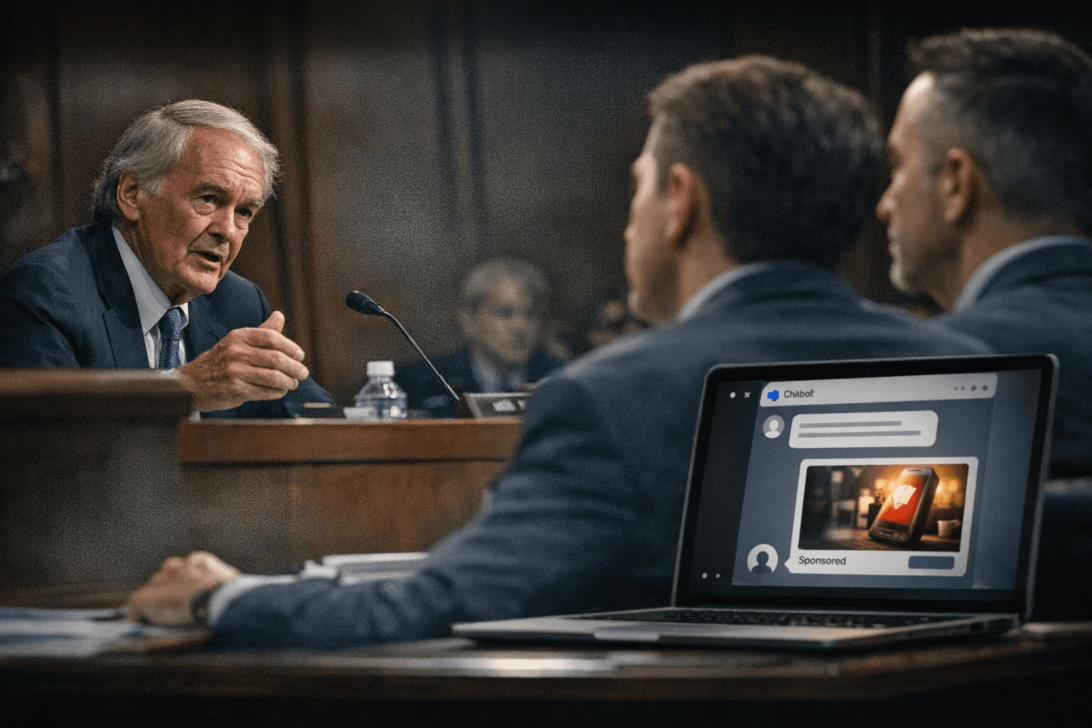 Markey demands answers as tech firms test ads inside AI chatbots