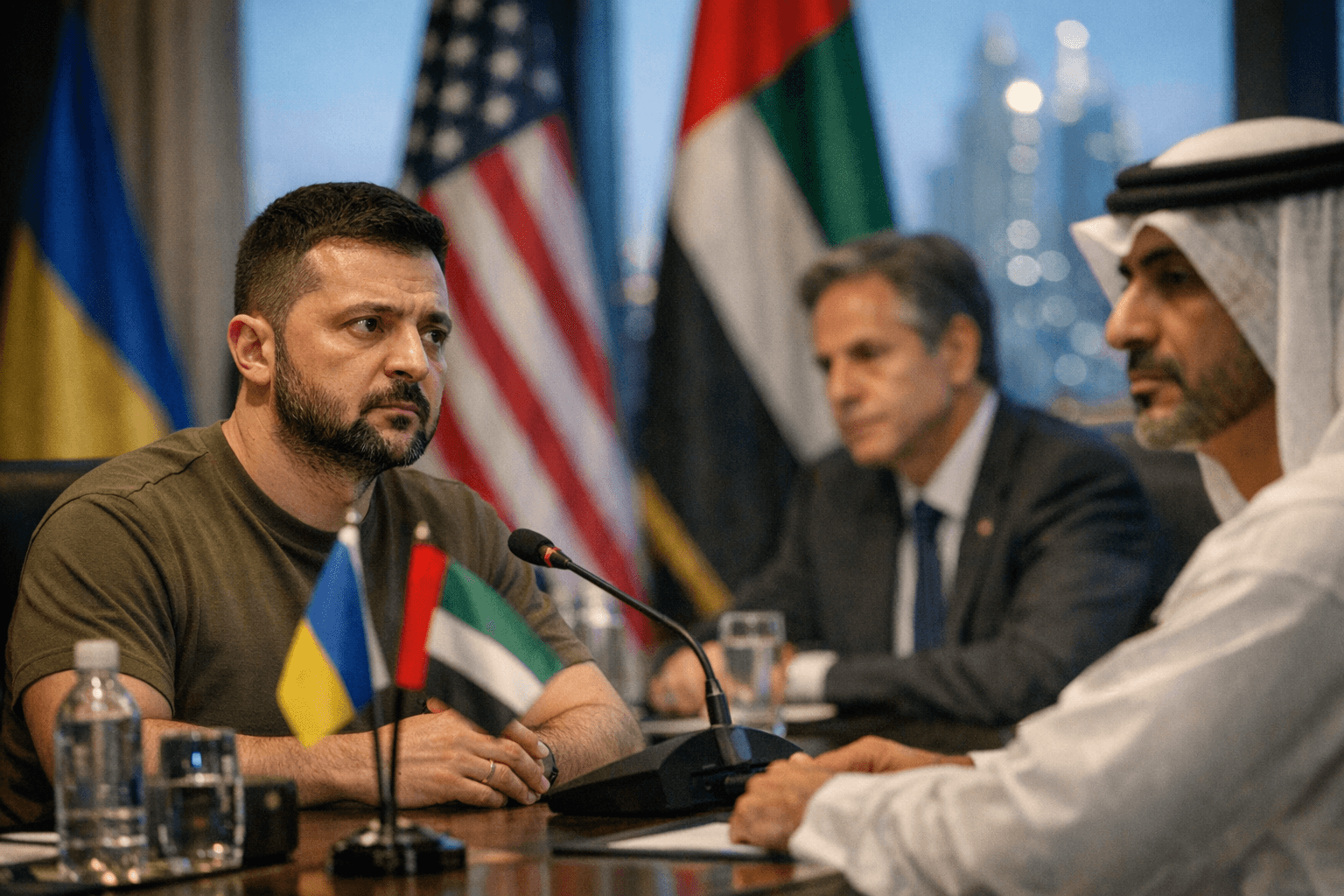 Zelenskiy insists Donbas territorial question will headline Abu Dhabi talks