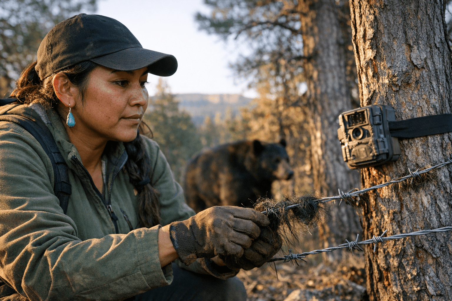 Diné Biologist Uses Hair-Capture and Indigenous Knowledge to Monitor Chuska Bears