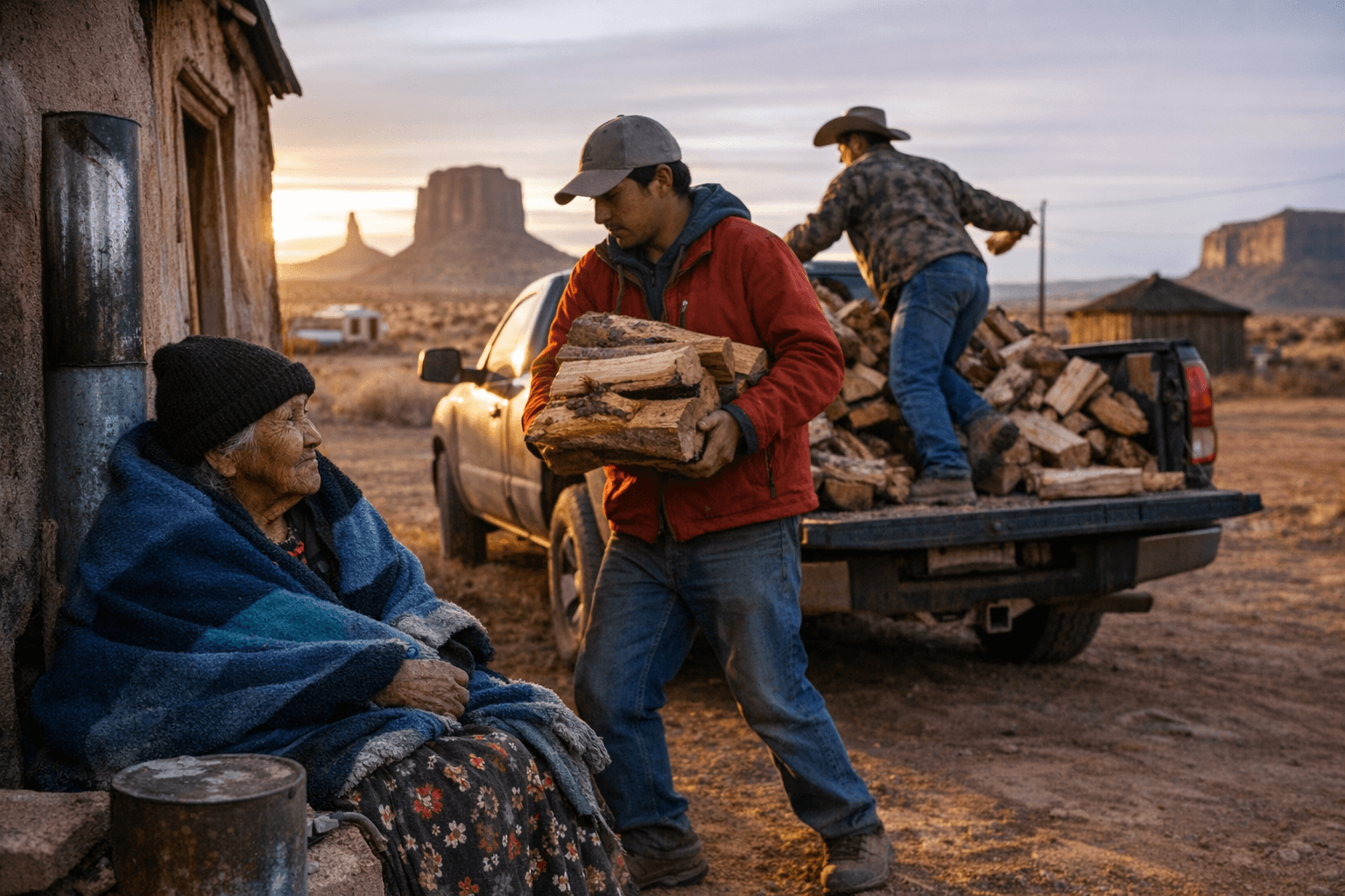 Chizh for Cheii Volunteers Deliver 10,000 Firewood Loads to Navajo Families