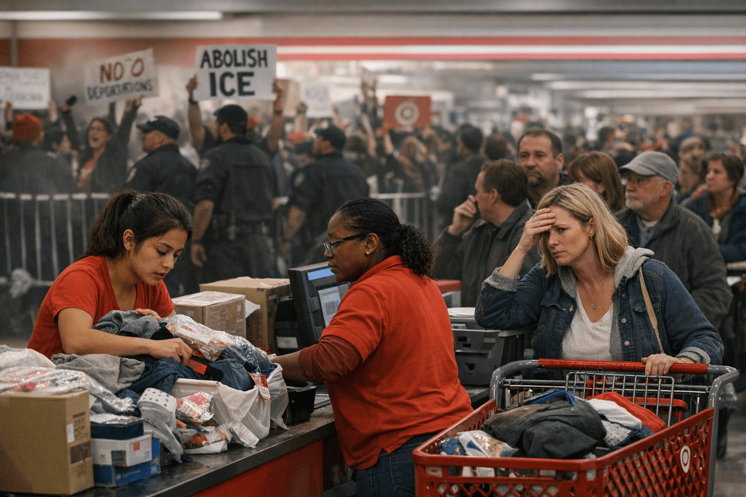 Activist Anti-ICE Protests at Target Shift Work Burdens to Employees