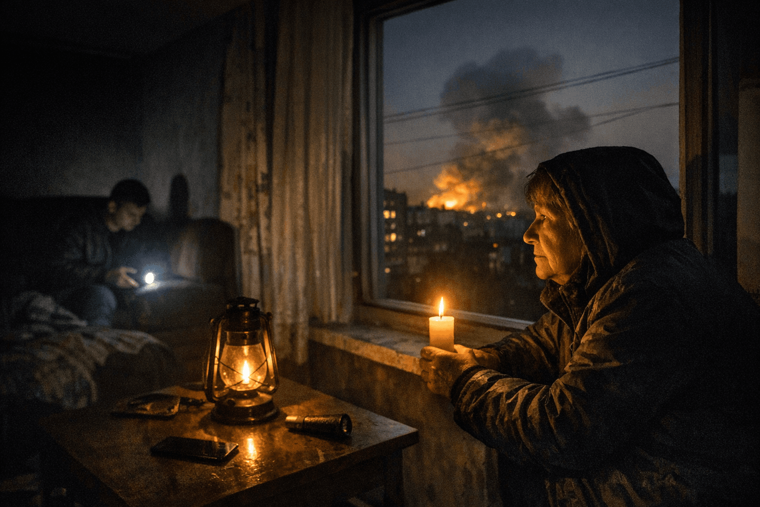 Russian air strikes leave Ukraine facing emergency rolling blackouts across most regions