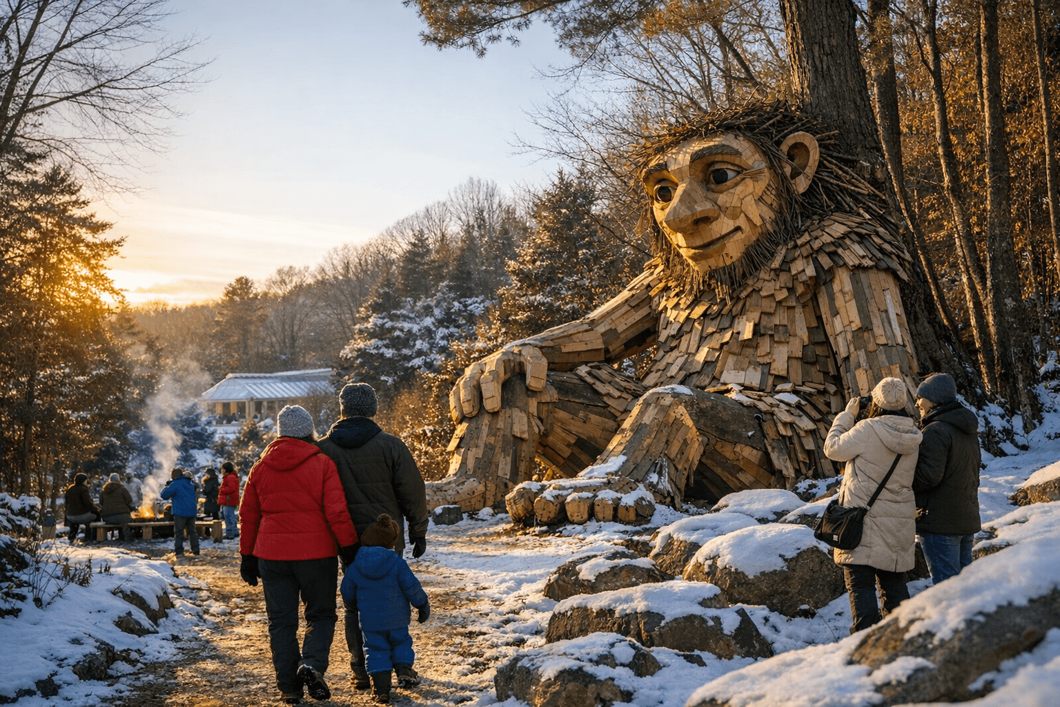 Buncombe County Arboretum Launches Winter Exhibits, Thomas Dambo Trolls and Programs