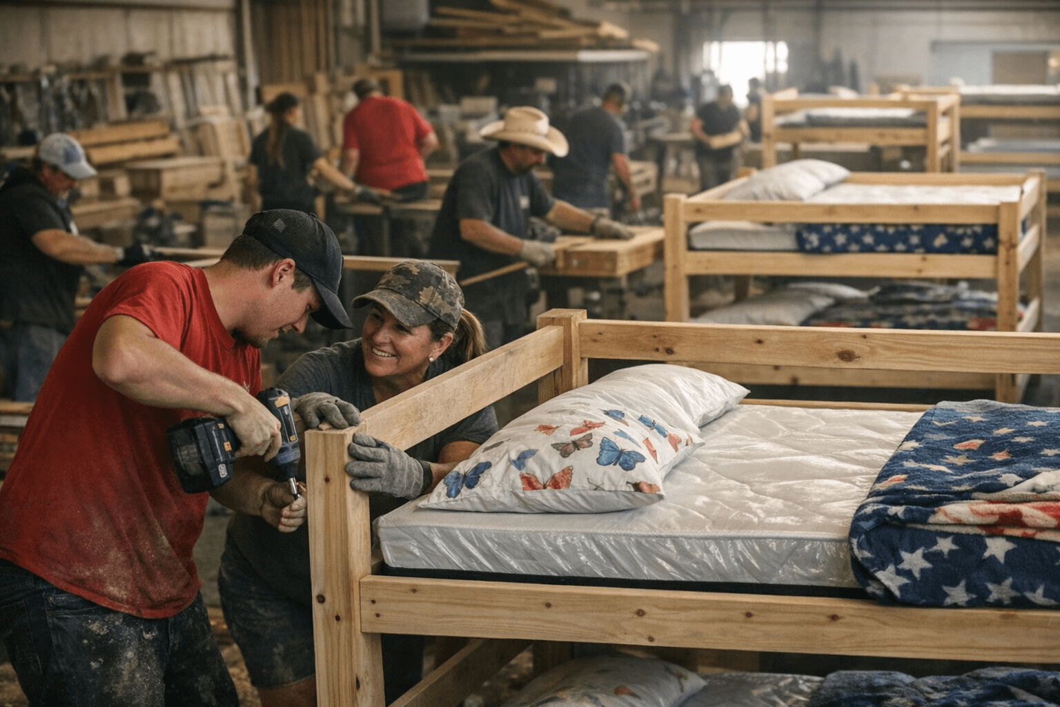 Nye County Sleep in Heavenly Peace Builds Record 34 Beds