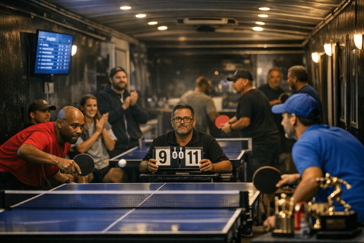 Pong On Wheels Posts Day One League Results, Top Performers, Schedule