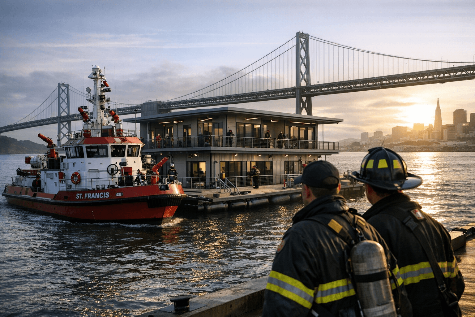 San Francisco Opens Climate-Resilient $50.5M Floating Fireboat Station at Pier 22½