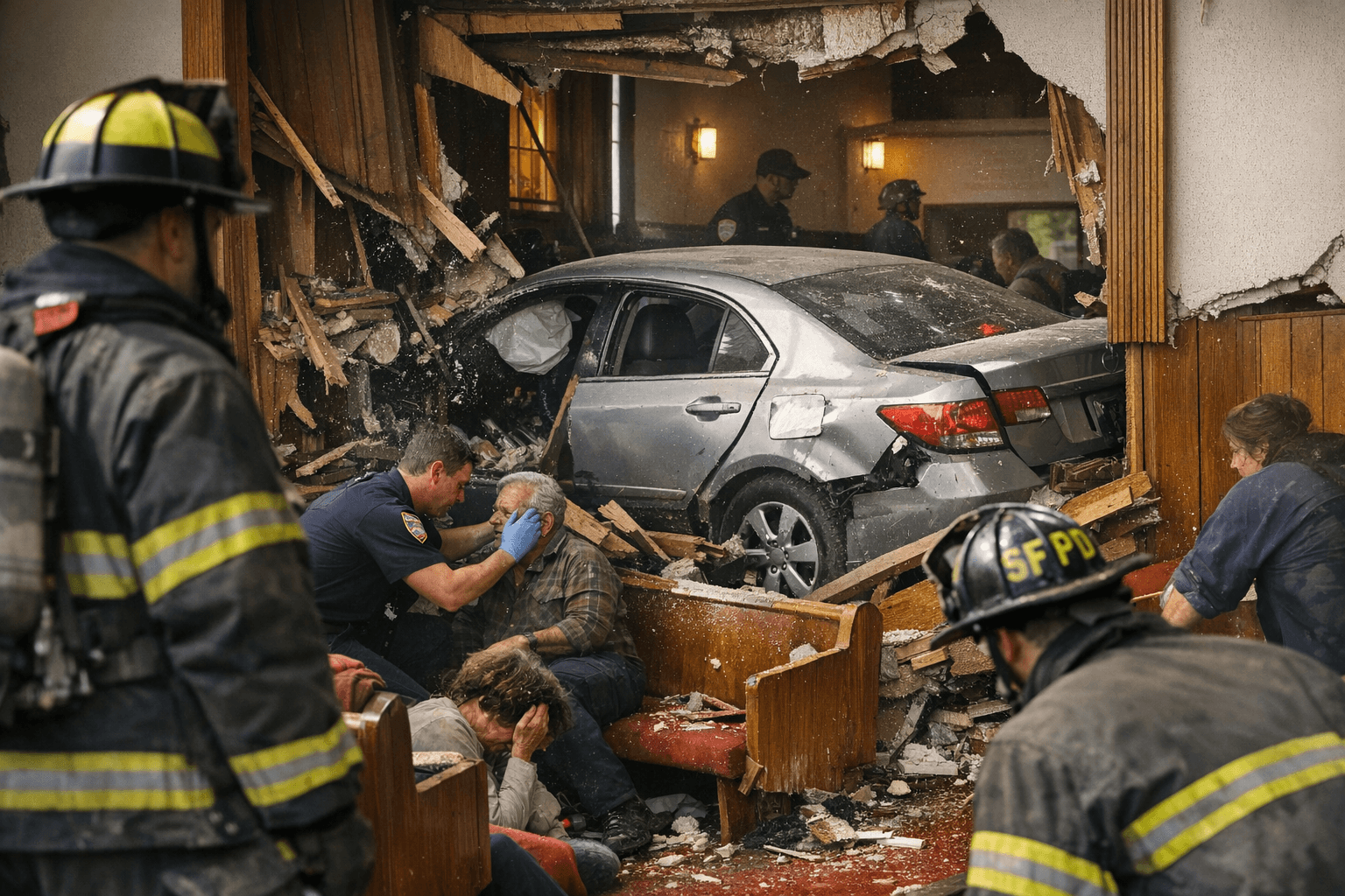 Car Crashes Into Bernal Heights Good Hope Baptist Church, Multiple Injured