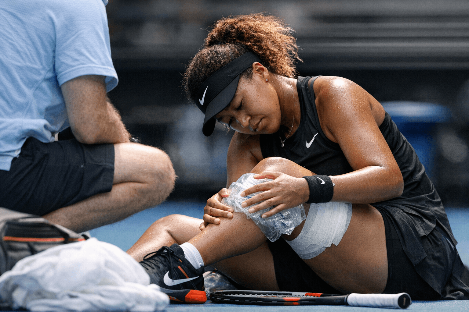 Naomi Osaka withdraws from Australian Open with right leg injury