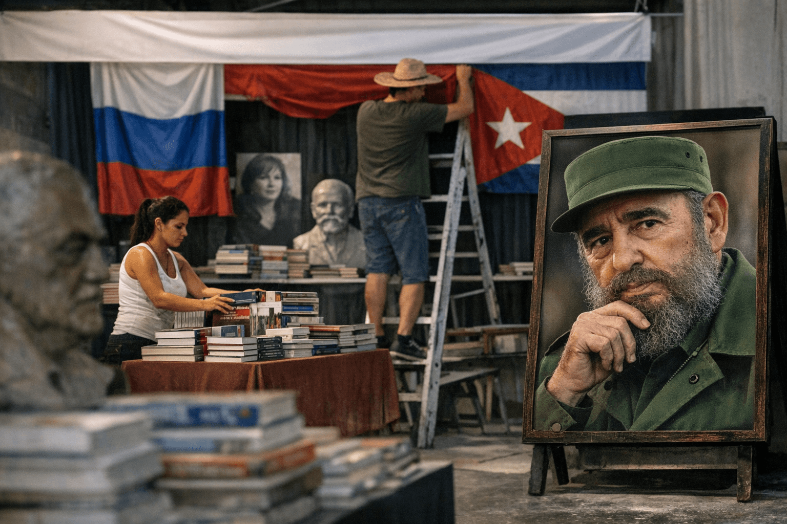 34th Havana Book Fair Prepares: Russia Guest, Bobes, Bell Lara, Fidel Tribute