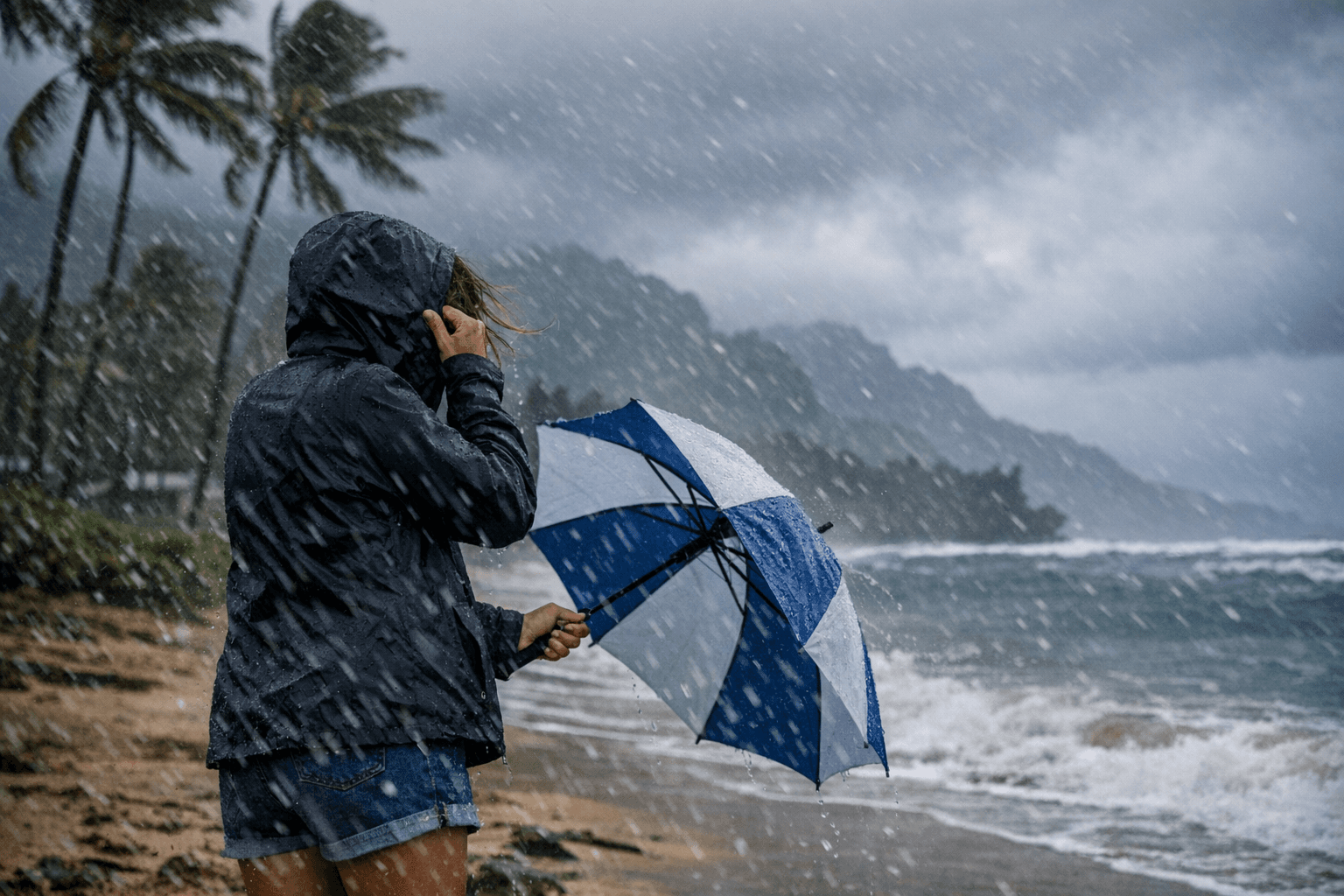 Cold Front Drops Dew Points, Leaves Kaua‘i Feeling Cooler With Gusty Showers