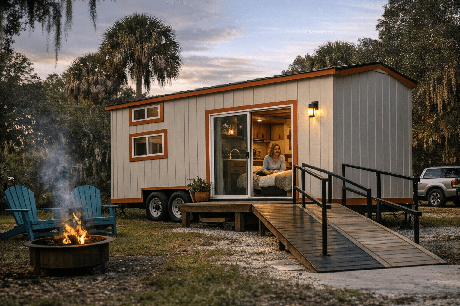 Turnkey accessible tiny home on wheels in Florida priced at $56,000