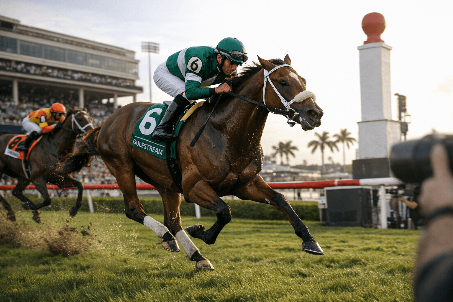 Neoequos Shines in Turf Debut, Wins Sunshine Turf at Gulfstream