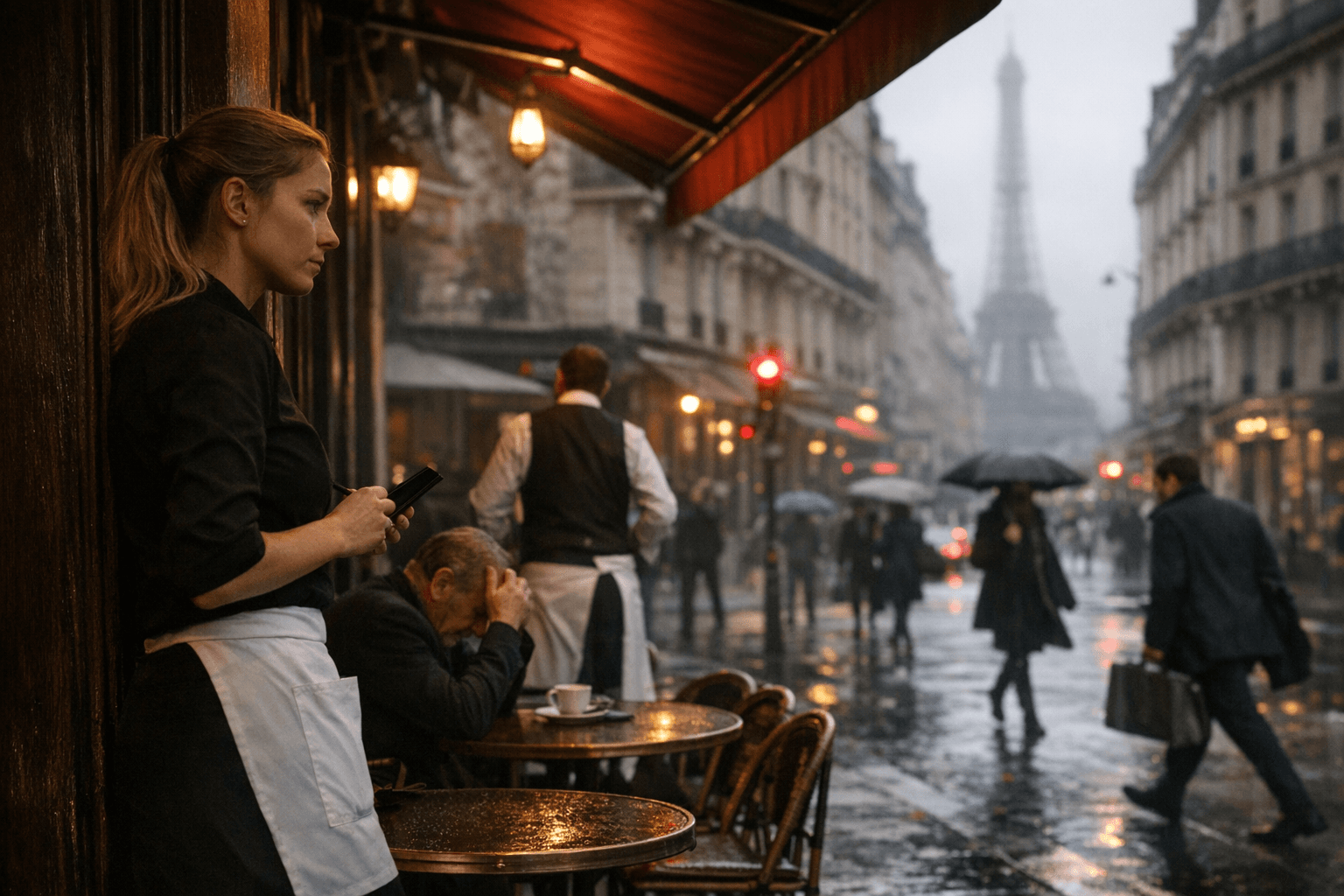 French private-sector activity slips as services PMI hits three-month low