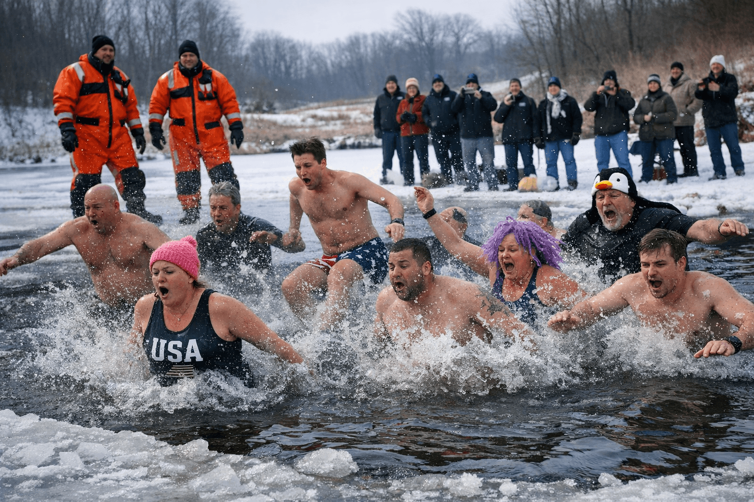 15-Person Polar Plunge at K’s Creek Seeks $475,000 for Prairieland United Way