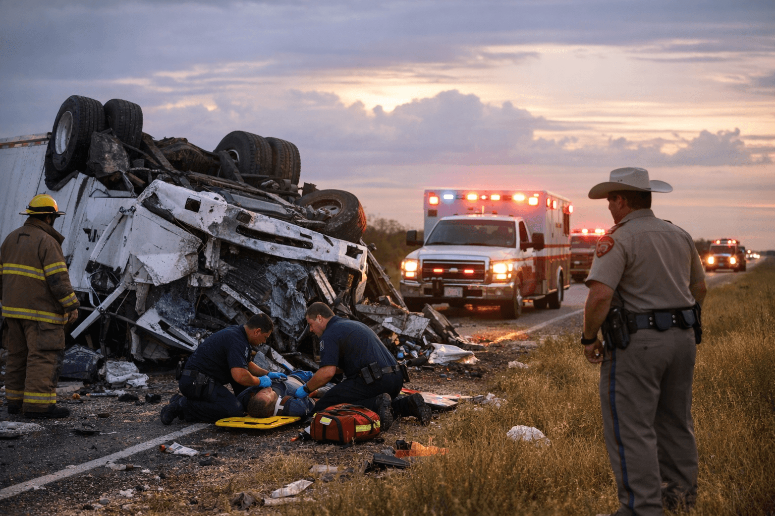 Jim Wells County Passenger Killed, Driver Injured in Highway 44 Rollover
