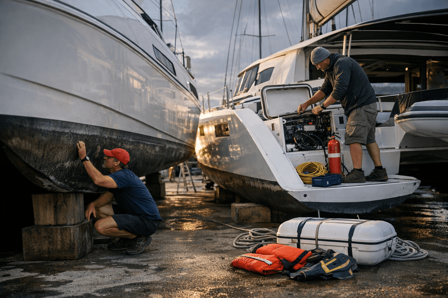 Catamaran Maintenance Checklist for Owners and Crew: Hull, Systems, Safety, Winterisation