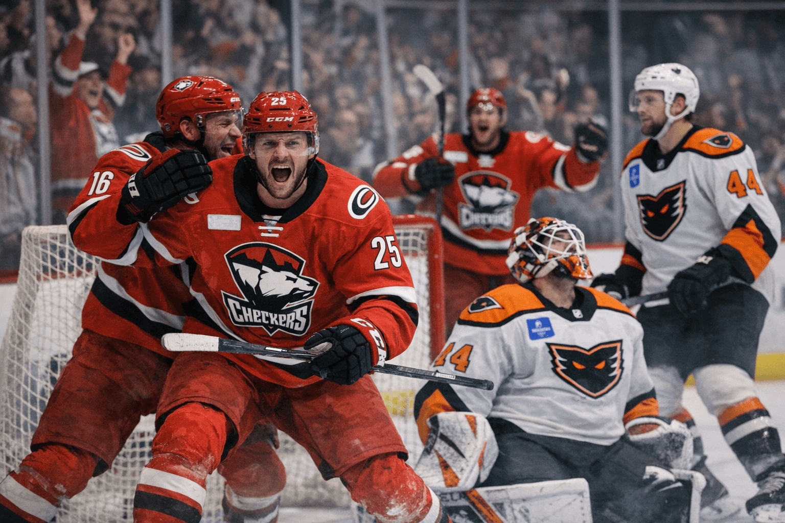 Charlotte's Four-Goal First Period Fuels 8-5 Win Over Phantoms, Extends Six-Game Streak