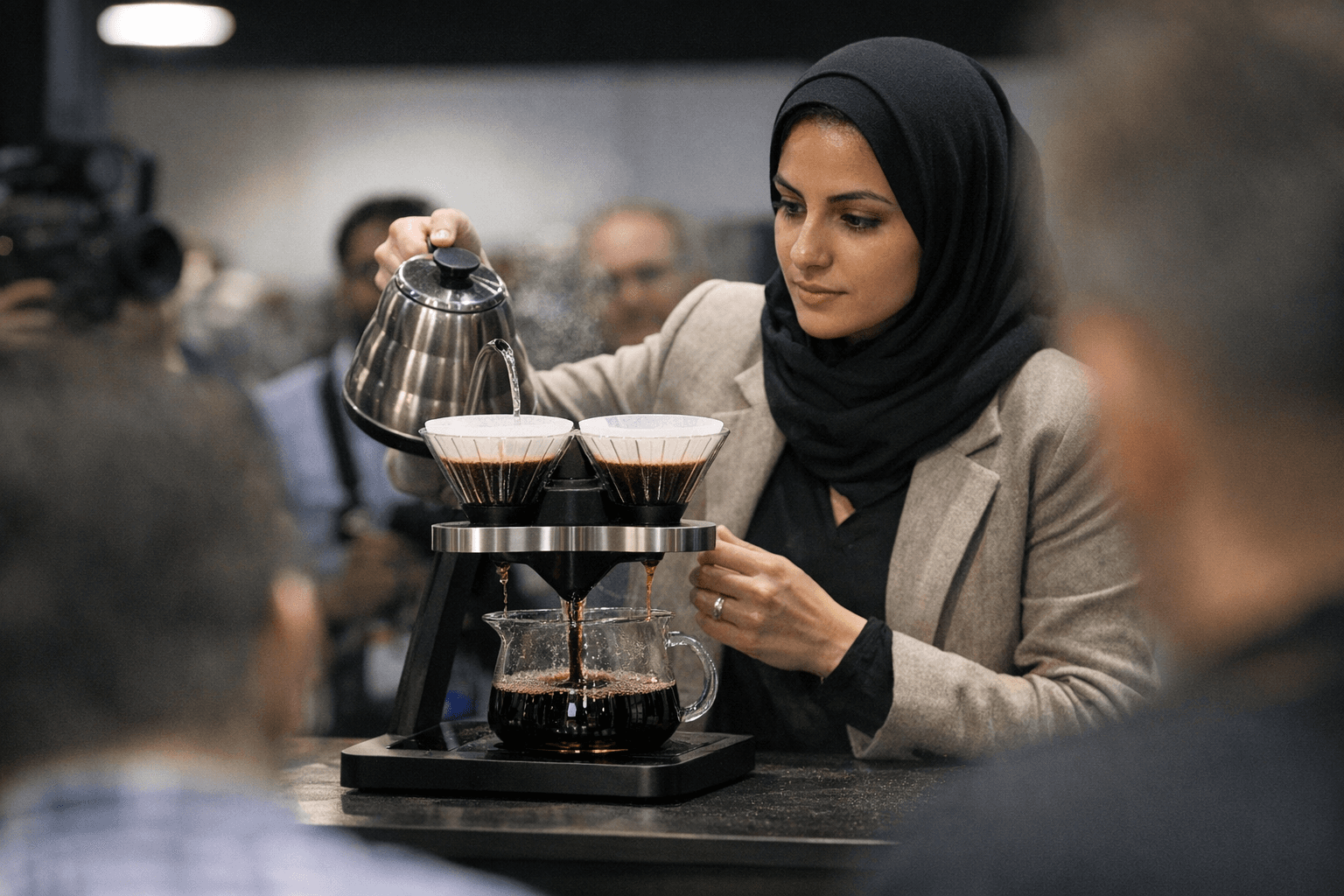 Mariam Erin Unveils Binocular Dripper in Dubai: Dual-Cone Wet Blending for Competition