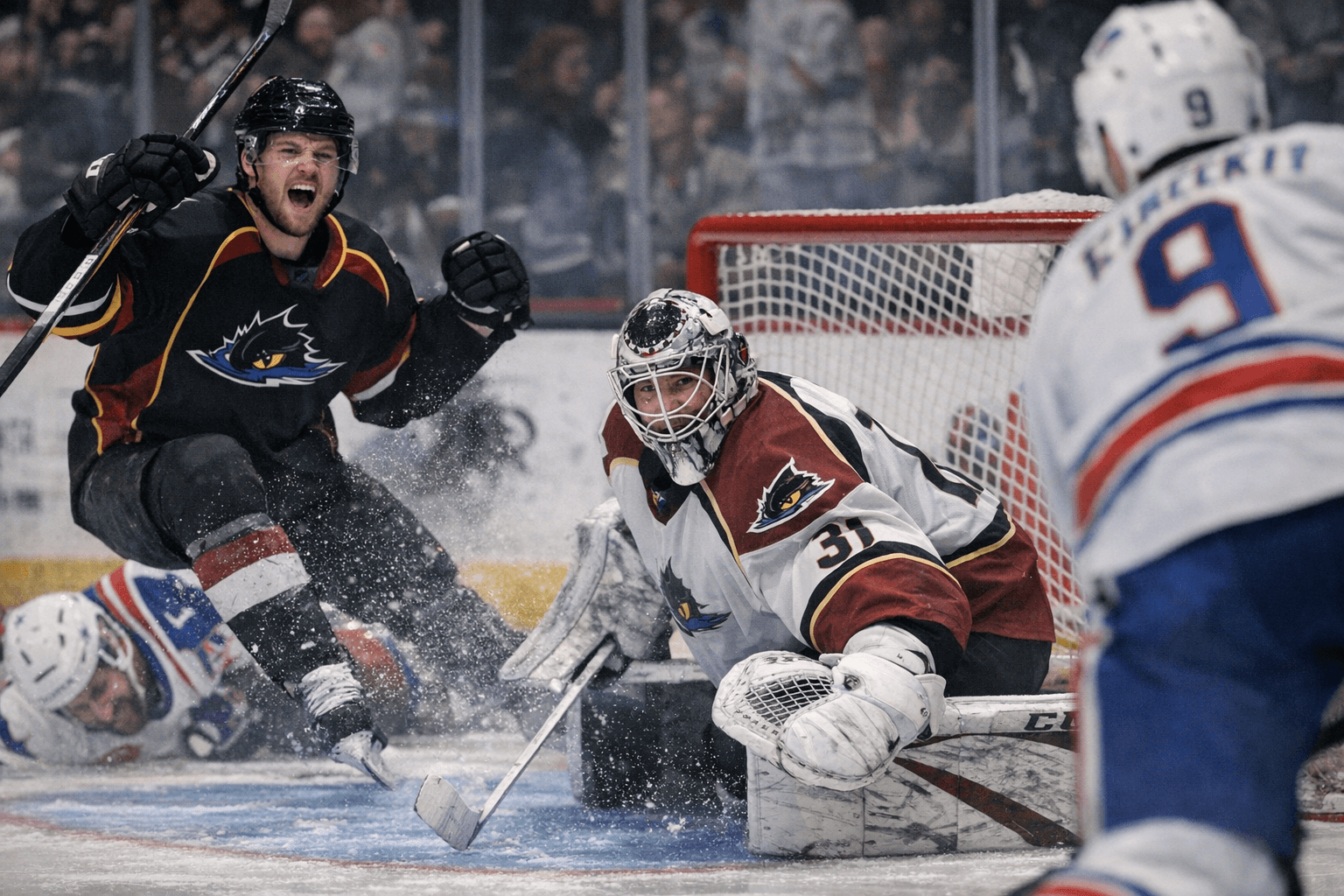 Fasching, Sawchenko Lead Cleveland Monsters to 2-1 Win Over Rochester