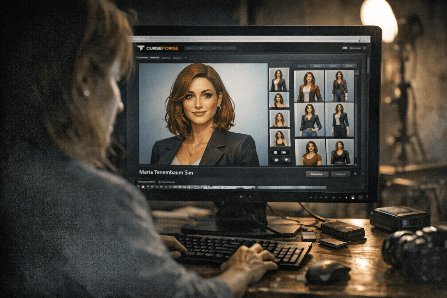 Danielavlp uploads Maria Tenembaum Sim to CurseForge with CC, screenshots
