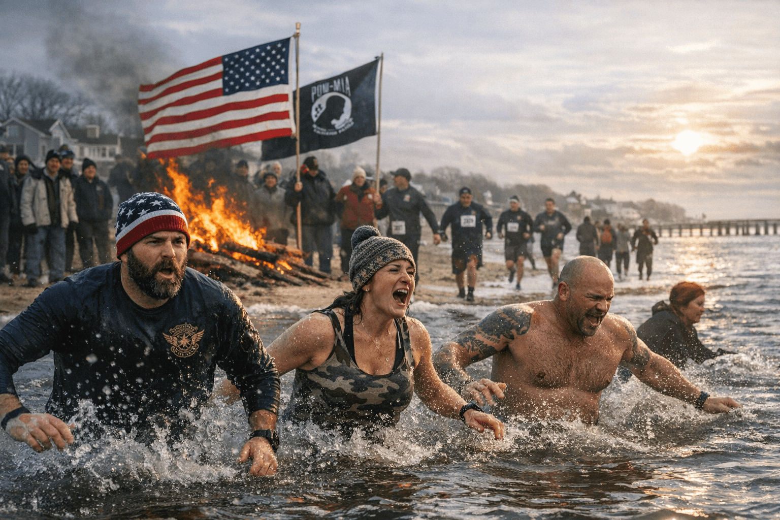 Brightwaters Hosts 5th Annual 22° Run and Plunge for Veterans' Mental Health