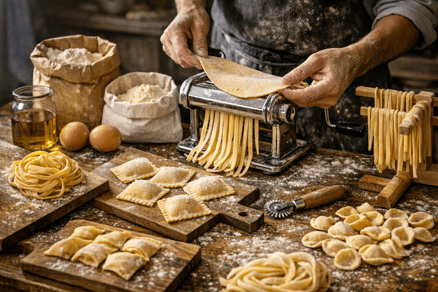 Beginner’s Pasta Primer for Hobbyists: Tools, Flours, Ratios, Shapes