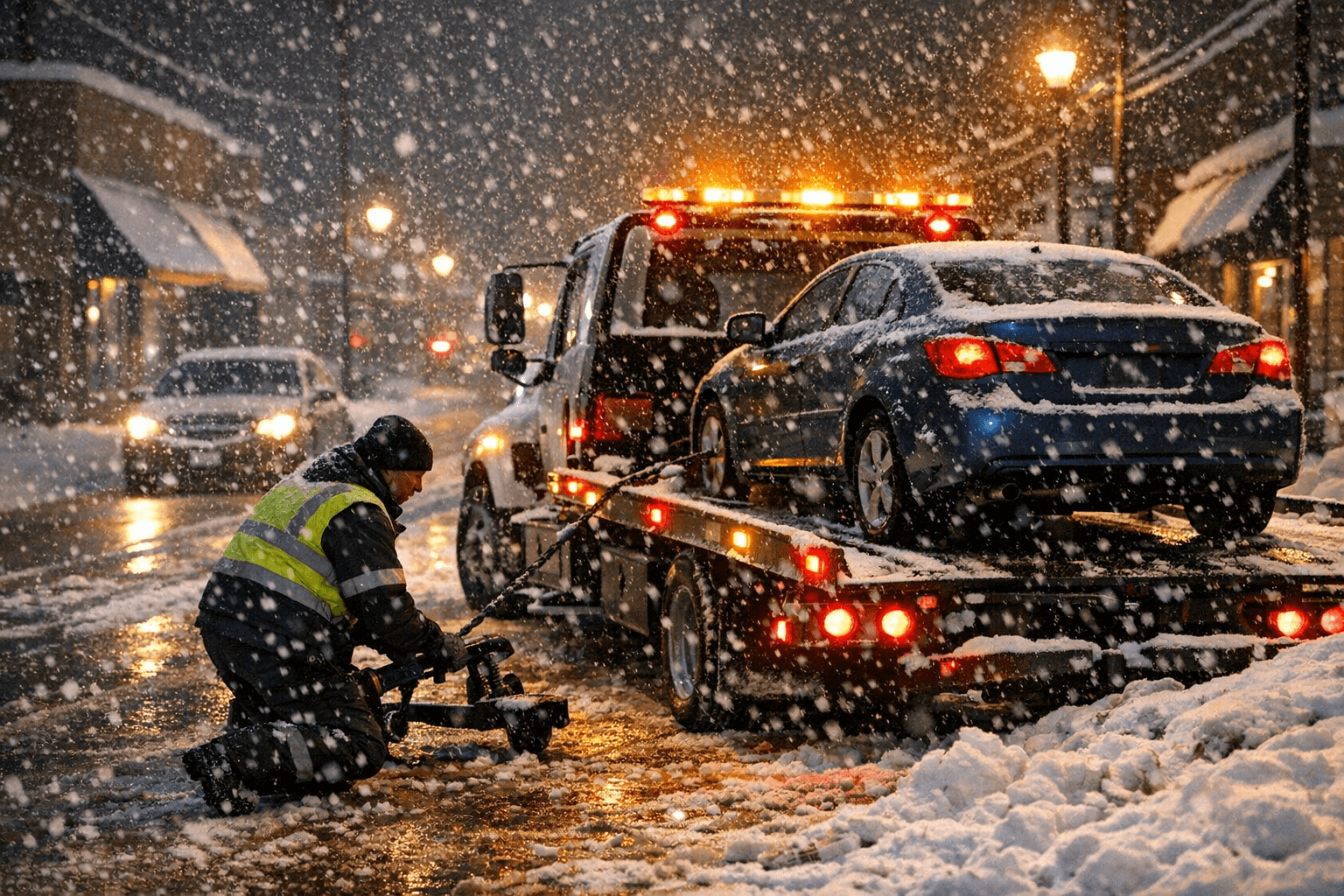 Huntingburg Declares Snow Emergency; Snow Route Parking Restricted, Towing Possible