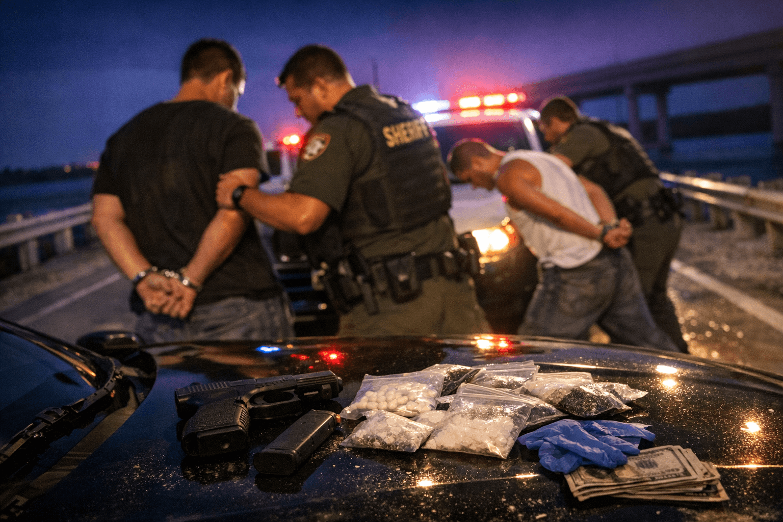 Fort Myers Pair Arrested in Monroe County Stop; Drugs and Handgun Found