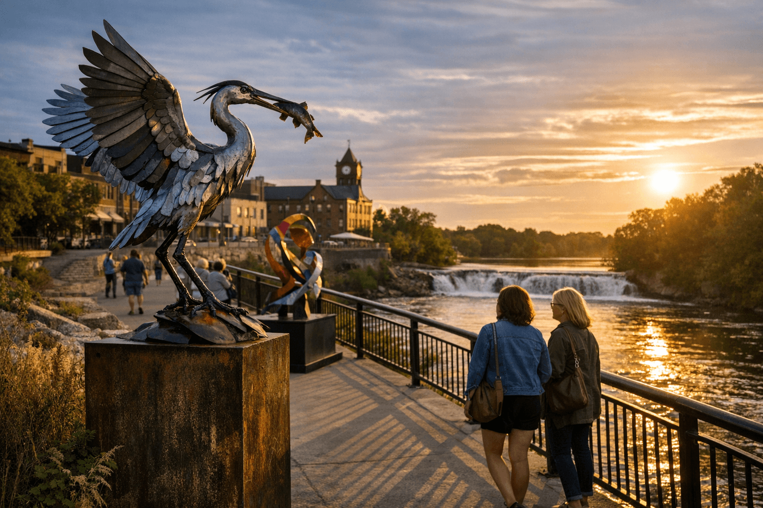 Fergus Falls Sculpture Walk Brings Rotating Riverfront Art, Pays Artists $2,000