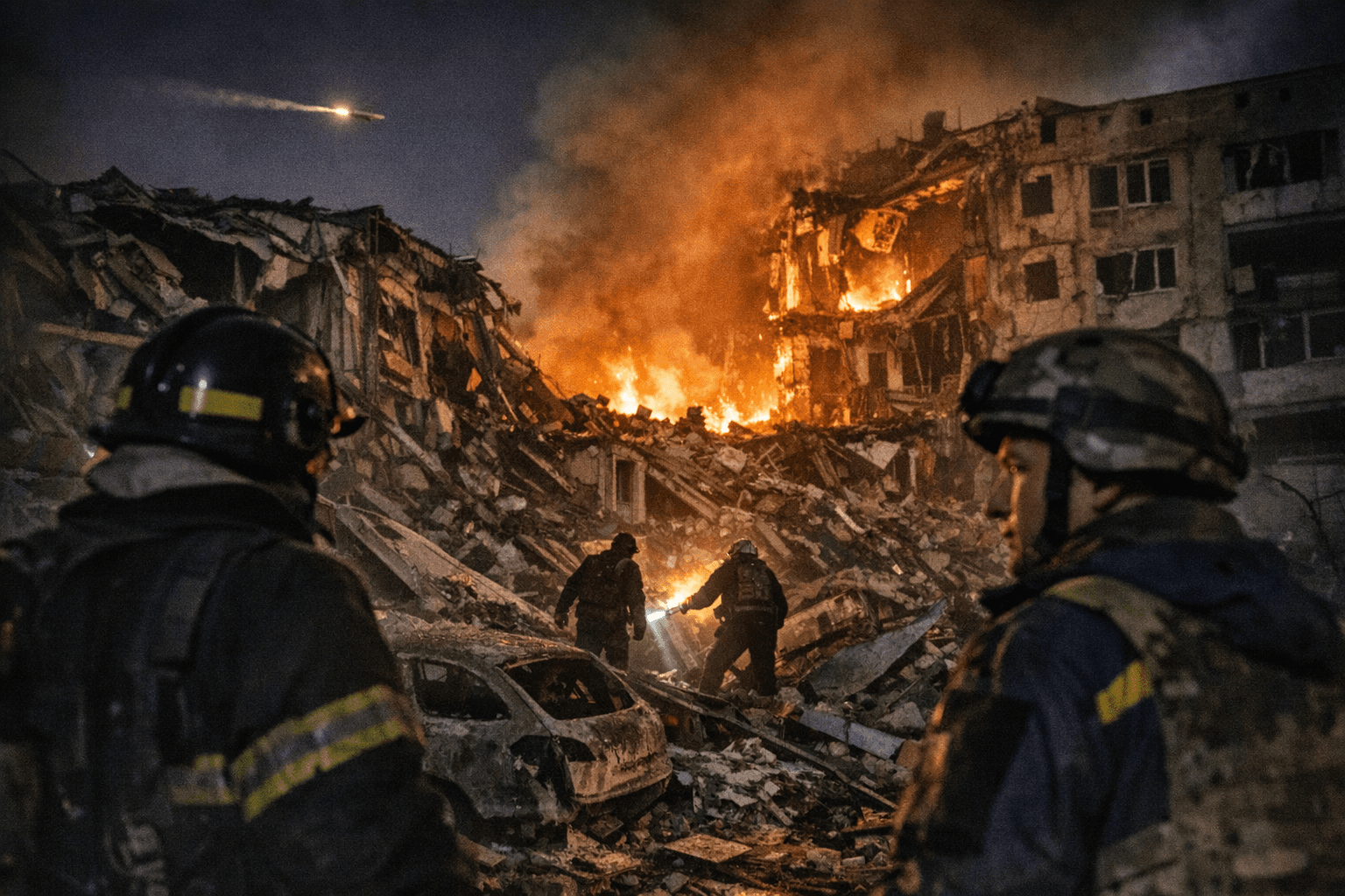 Massive overnight strikes hit Kyiv and Kharkiv as Abu Dhabi talks proceed