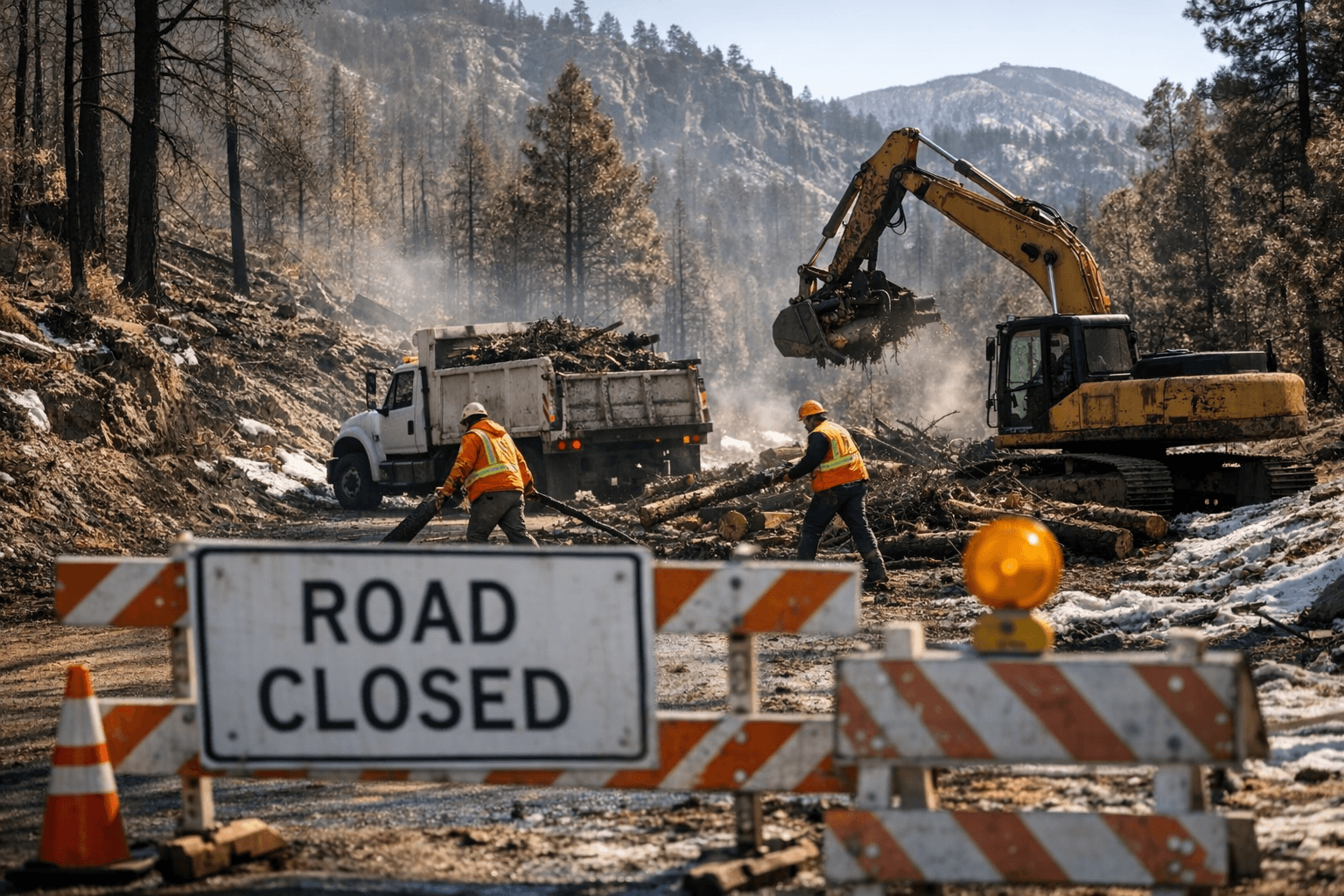 Los Alamos County Closes Camp May Road Jan. 26-29 for Cleanup