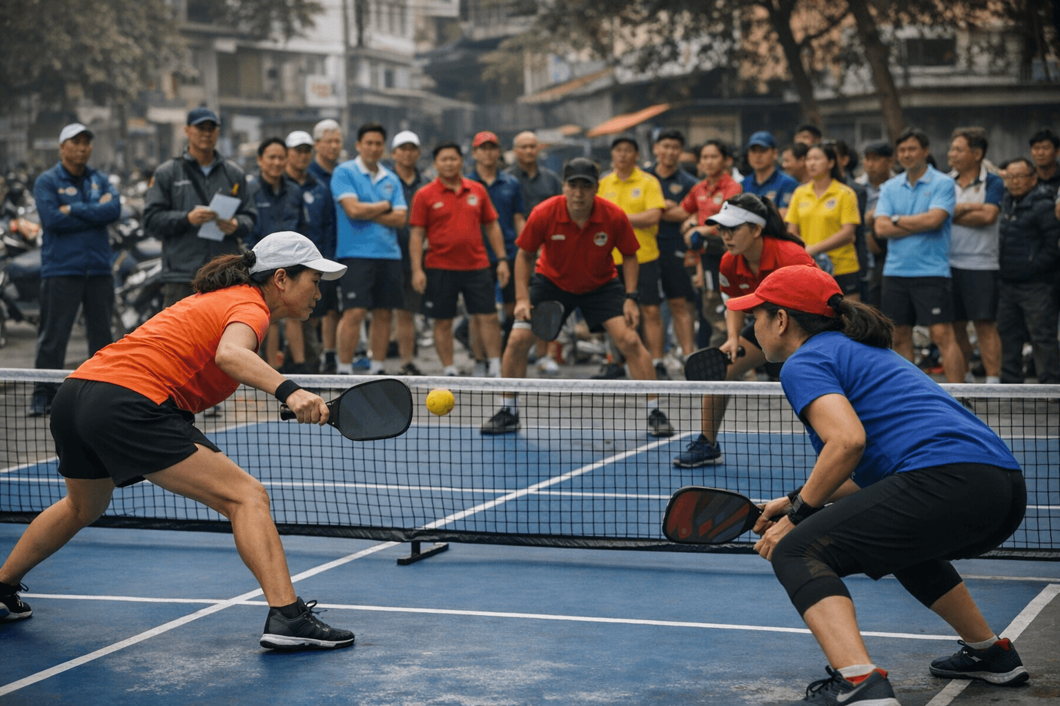 Đống Đa Opens First District Pickleball Tournament with 40 Athletes, 11 Agencies