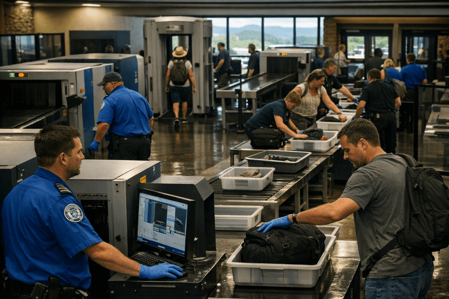 TSA Equipment Fix Reopens All Security Lanes at Asheville Regional Airport