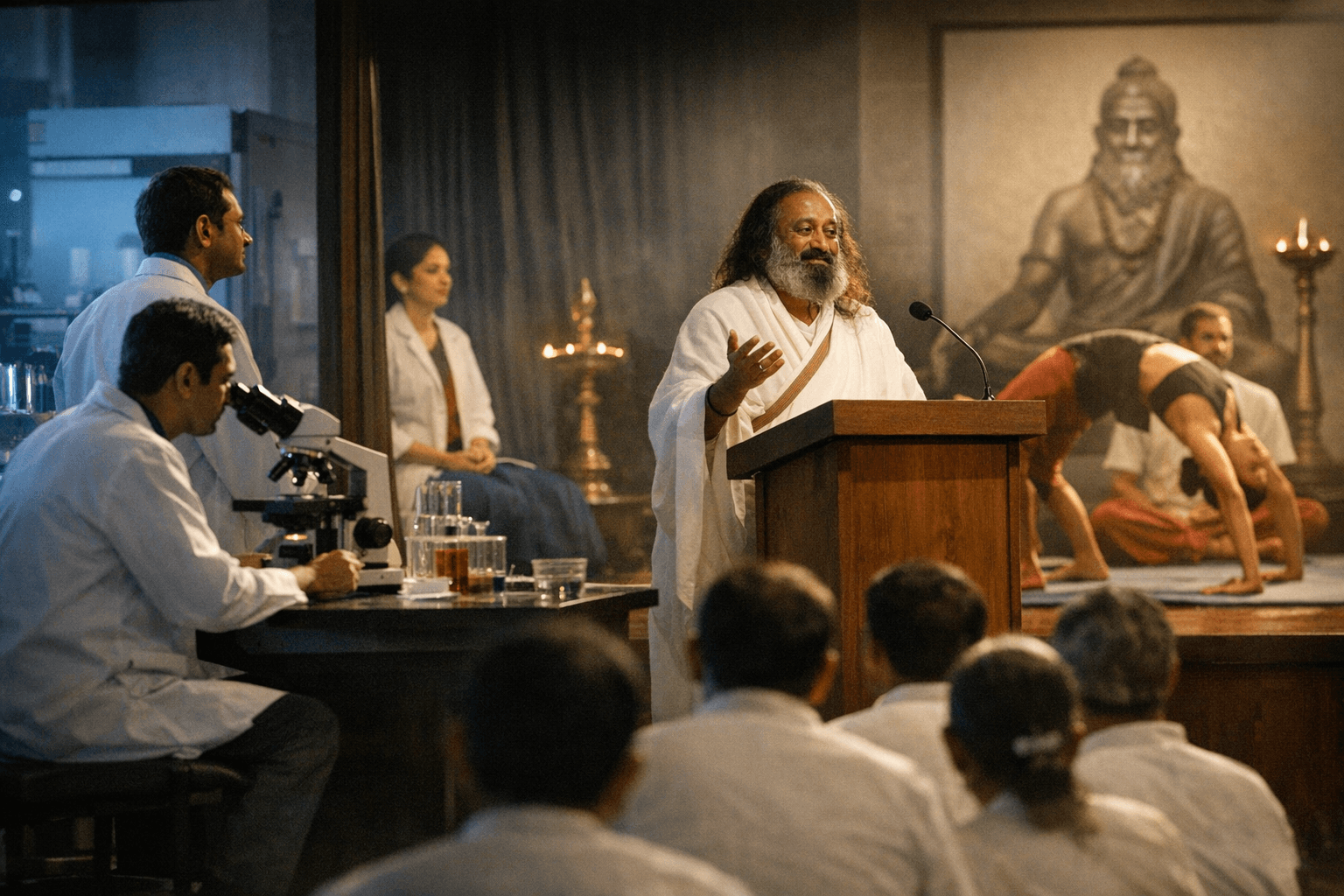 Sri Sri Ravi Shankar Highlights Kaivalyadhama’s Science and Tradition in Lecture