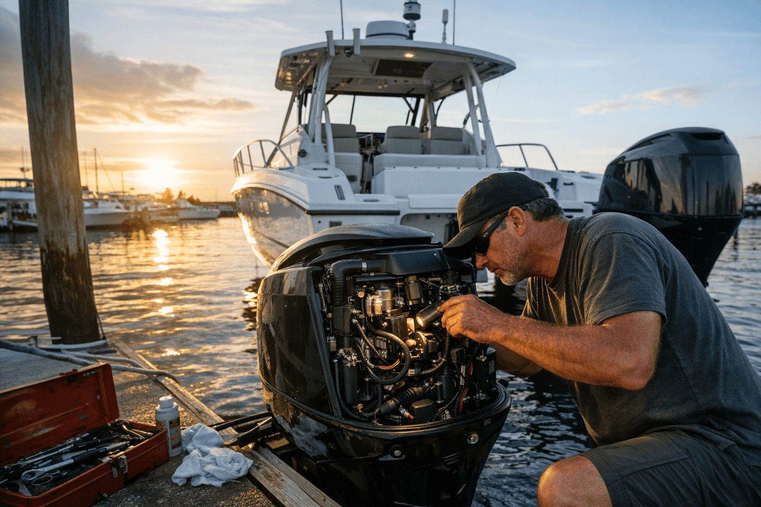 Preseason Outboard Maintenance Checklist for Twin-Hull Power Catamaran Owners