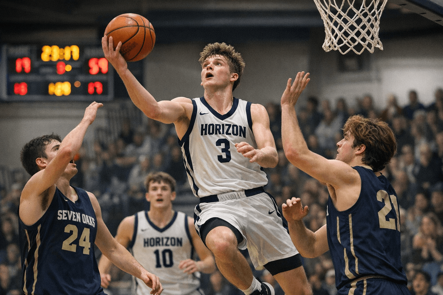 Horizon Christian Cruises to 71-52 Win Over Seven Oaks Classical