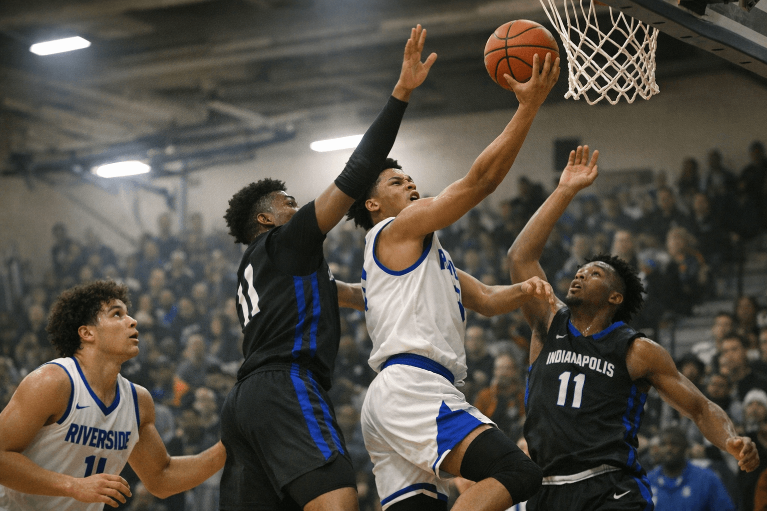 Riverside Edges Indianapolis Metropolitan 56-50 in Tight Jan. 21 Duel