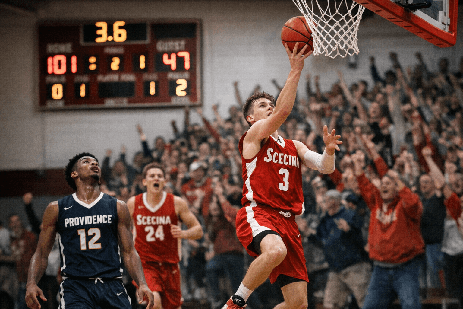 Scecina Memorial Blasts Providence Cristo Rey 101-47 in Offensive Explosion