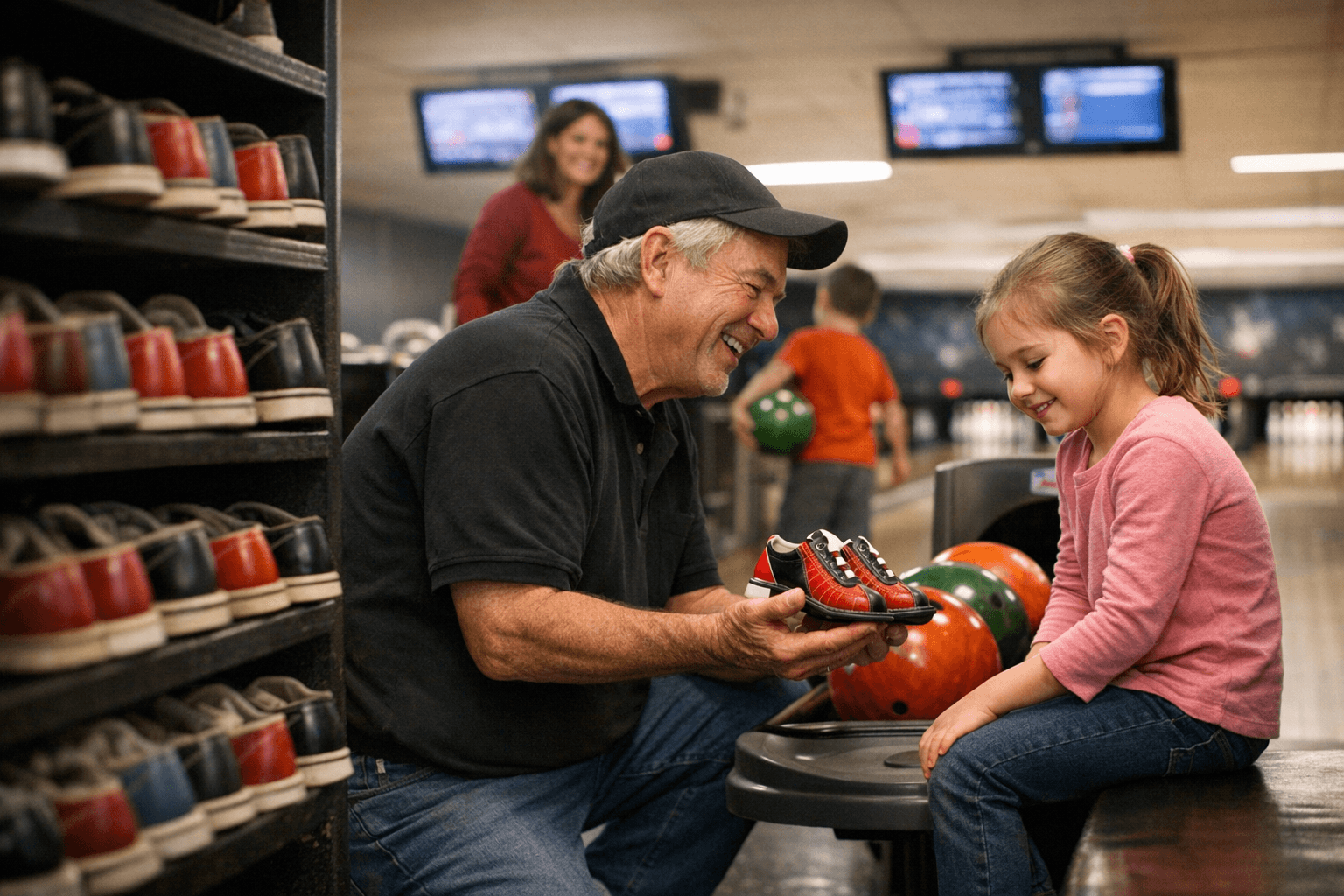 Dubois County Chamber Awards Grant to Legendary Lanes for Child-Sized Shoes, Upgrades